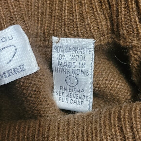 Lord and Taylor cashmere argyle sweater, women's L - Picture 3 of 7